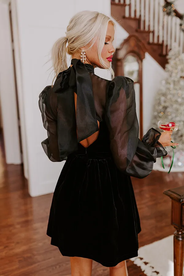 Martini Sippin' Velvet Mini Dress sold by Impressions product image thumbnail 2