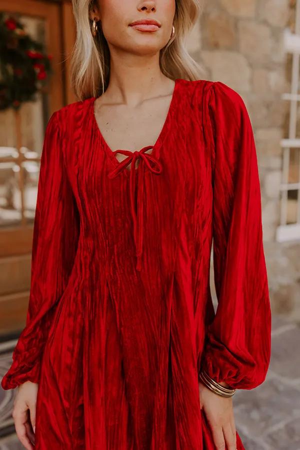 Cocktails Over Chit Chat Velvet Mini Dress sold by Impressions product image thumbnail 3