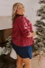 Holiday Harmony Smocked Plaid Top Curves sold by Impressions