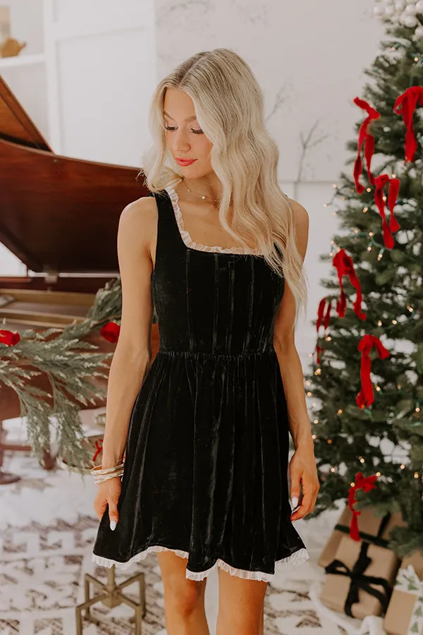 Pinot Noir Velvet Mini Dress sold by Impressions product image thumbnail 4