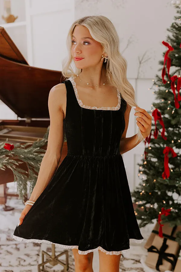 Pinot Noir Velvet Mini Dress sold by Impressions