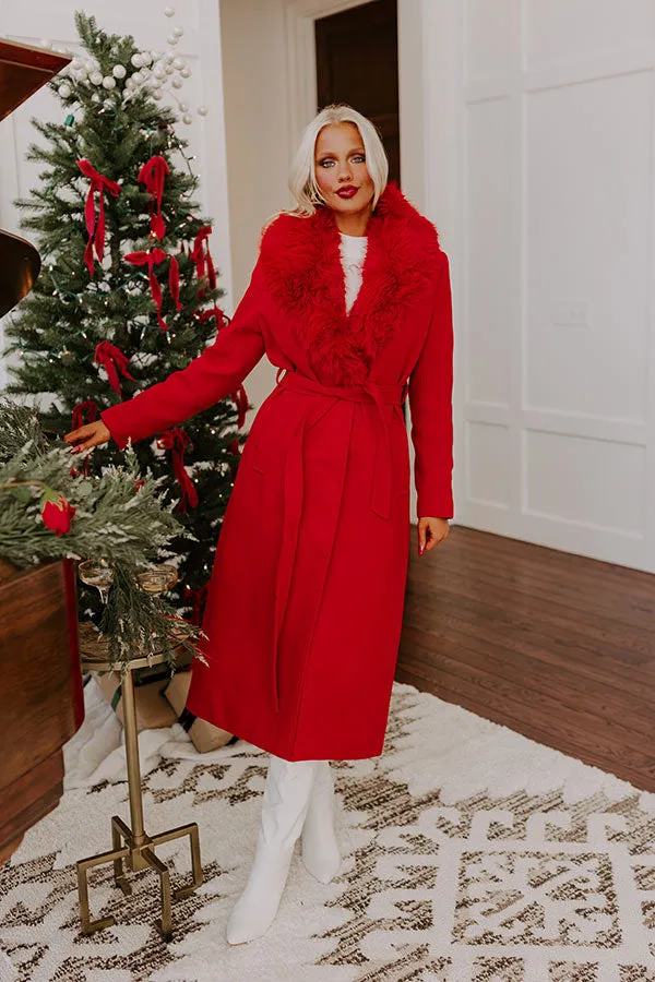 Central Park Stroll Coat in Red sold by Impressions product image thumbnail 3