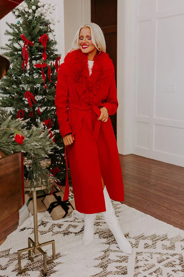 Central Park Stroll Coat in Red sold by Impressions product image thumbnail 5