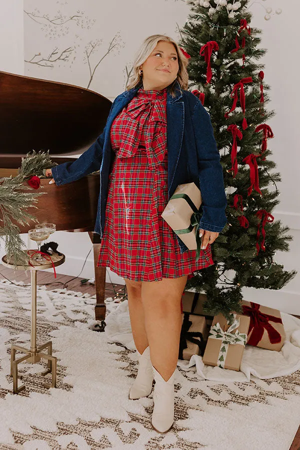 Plaid Perfection Mini Dress Curves sold by Impressions product image thumbnail 5