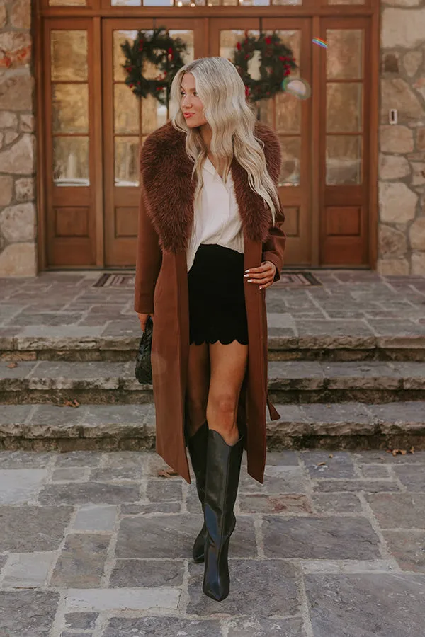 Central Park Stroll Coat in Chocolate sold by Impressions product image thumbnail 2