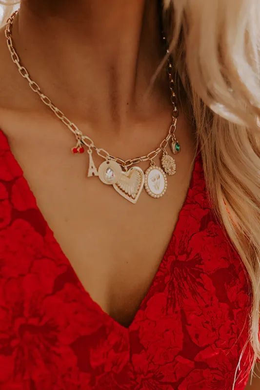 Eiffel Tower Sparkles Charm Necklace sold by Impressions