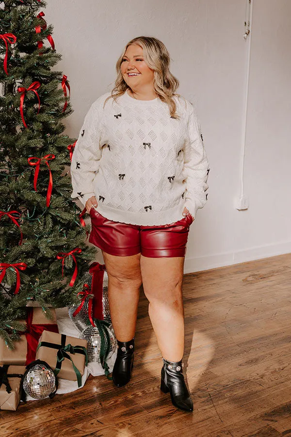 Sweet As Can Be Cable Knit Sweater Curves sold by Impressions