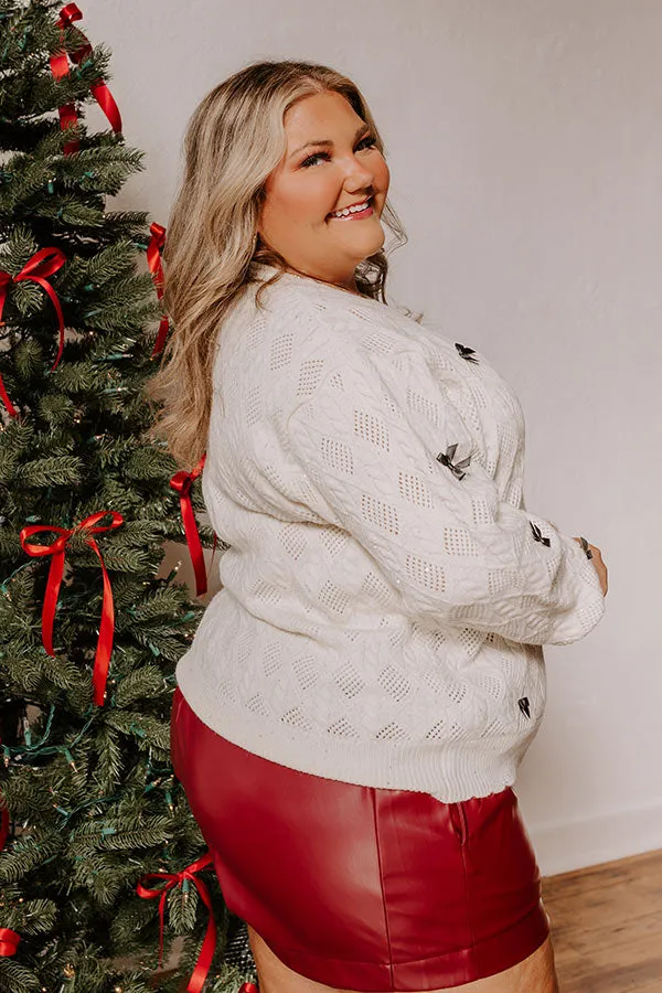 Sweet As Can Be Cable Knit Sweater Curves sold by Impressions product image thumbnail 5