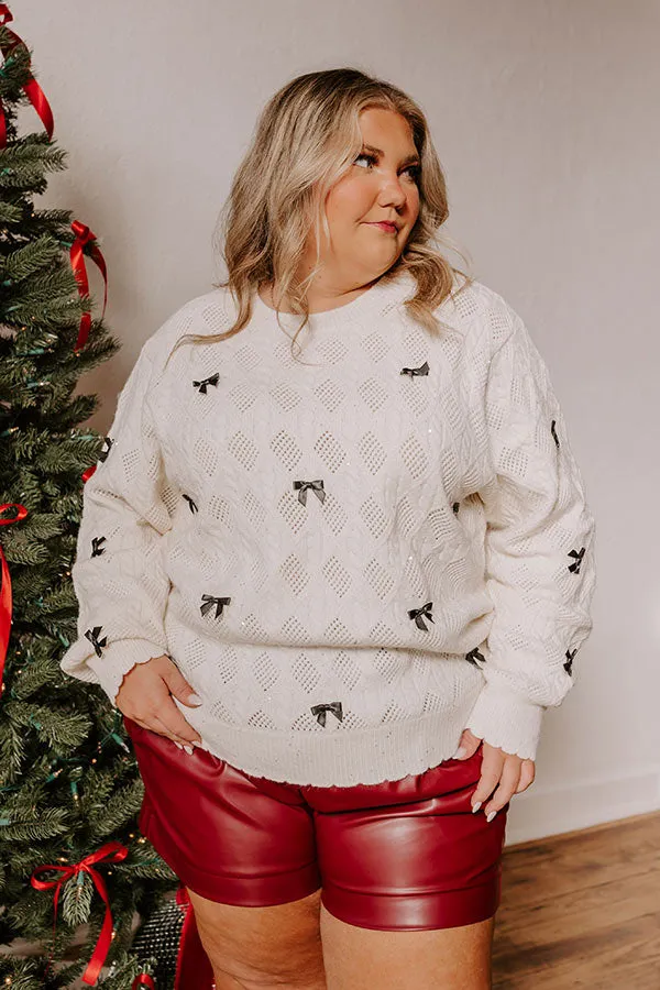 Sweet As Can Be Cable Knit Sweater Curves sold by Impressions product image thumbnail 3