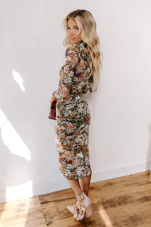 Dreamy Haze Floral Mesh Midi sold by Impressions product image thumbnail 3