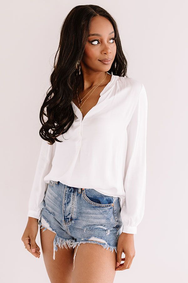 London Skyline Satin Top In White sold by Impressions product image thumbnail 2