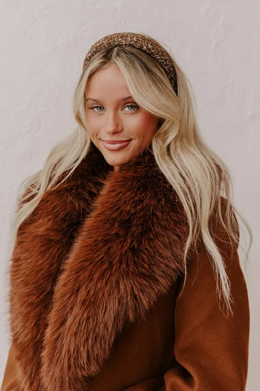 Easy To Style Tweed Headband in Brown sold by Impressions