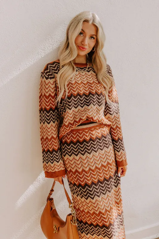 Coffee Shop Cuddles Knit Sweater Top sold by Impressions