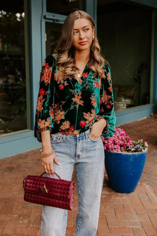 Sweet Escape Velvet Burnout Top sold by Impressions