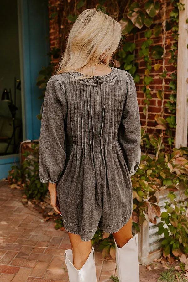 Big City Chic Denim Romper in Vintage Black sold by Impressions product image thumbnail 4