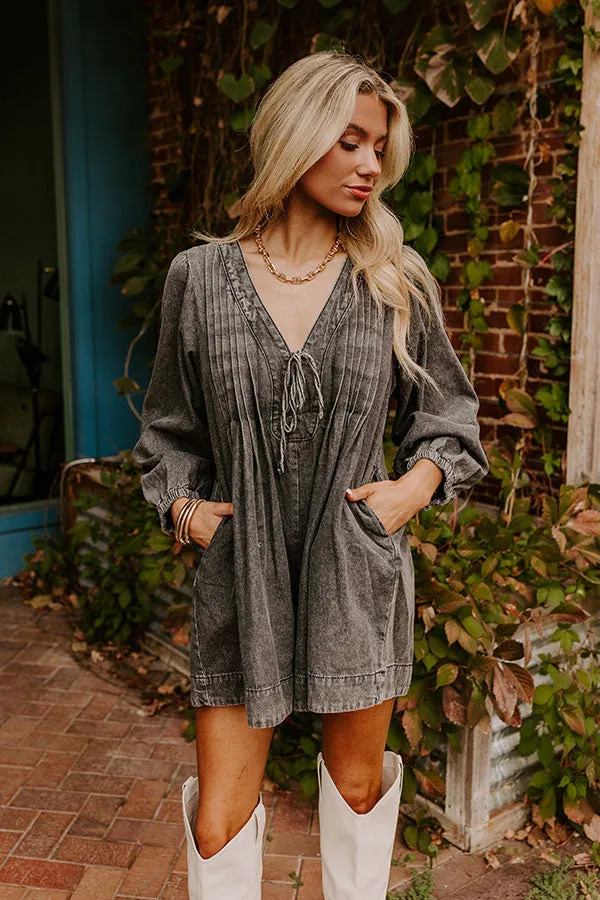 Big City Chic Denim Romper in Vintage Black sold by Impressions