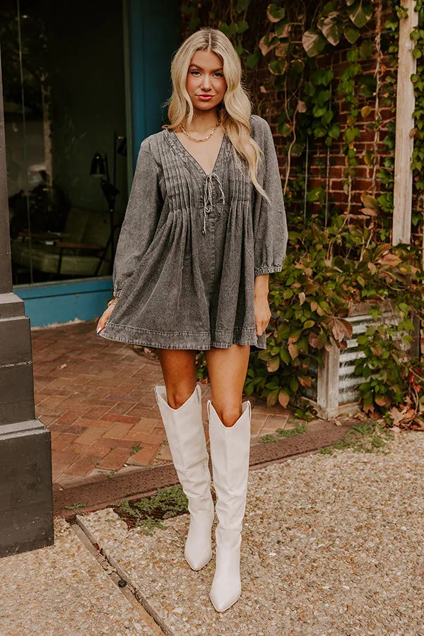 Big City Chic Denim Romper in Vintage Black sold by Impressions product image thumbnail 2