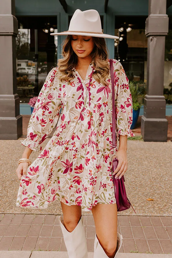 Sangria Sippin' Floral Mini Dress sold by Impressions product image thumbnail 2
