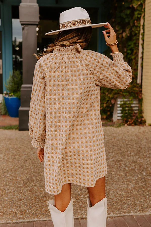 Chasing Sunsets Embroidered Mini Dress sold by Impressions product image thumbnail 4