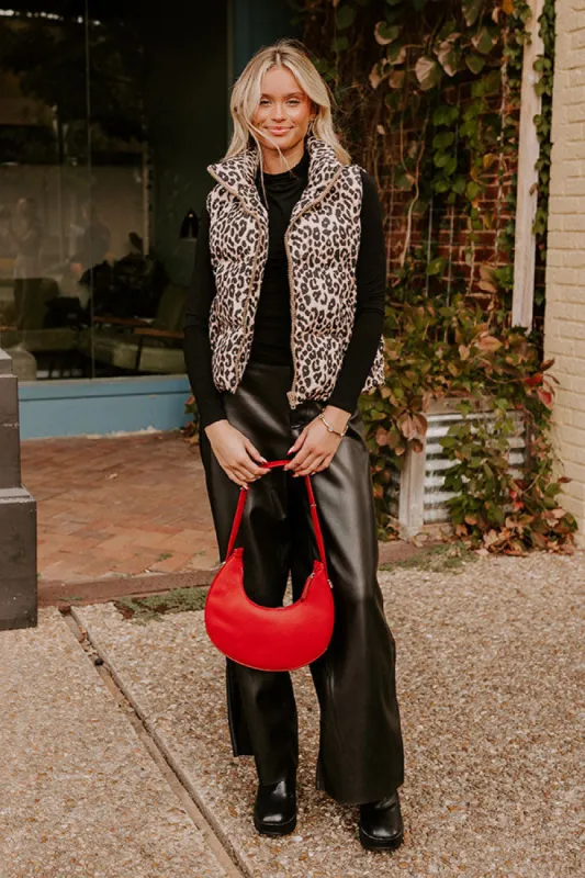 Urban Chic Leopard Puffer Vest sold by Impressions
