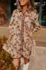 Smell The Roses Button Down Mini Dress sold by Impressions