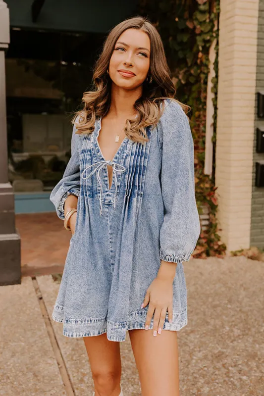 Big City Chic Denim Romper in Medium Wash sold by Impressions