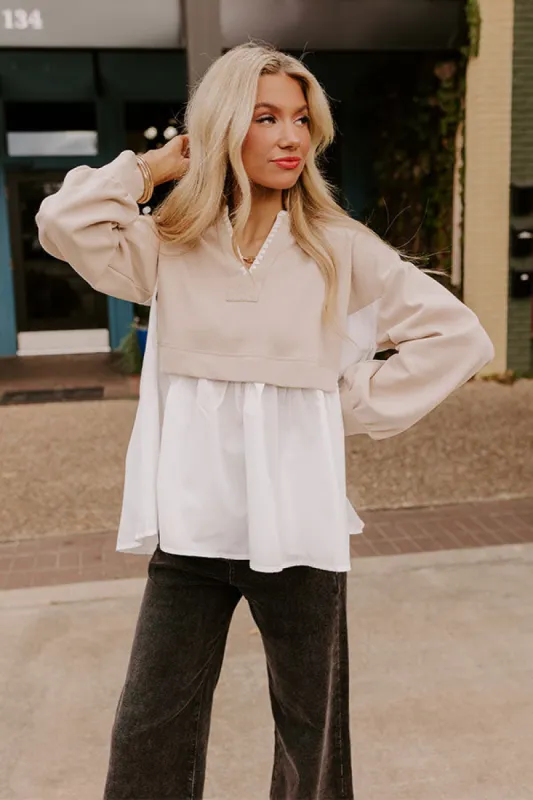 Sweet Whispers Shift Top in Iced Late sold by Impressions