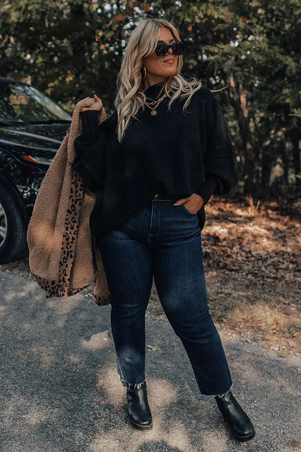 Full Of Warmth Tunic Sweater In Black Curves sold by Impressions product image thumbnail 2