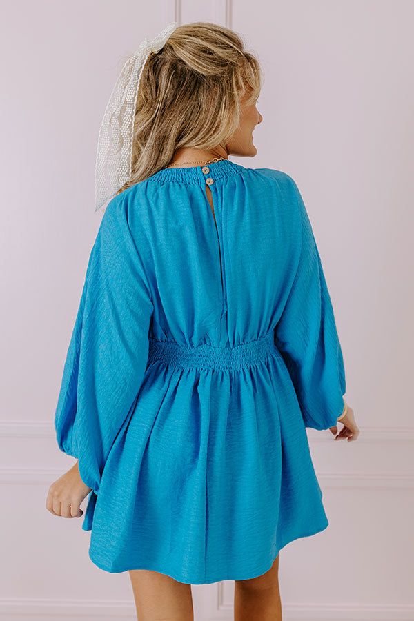 Around The Block Babydoll Dress In Blue sold by Impressions product image thumbnail 5