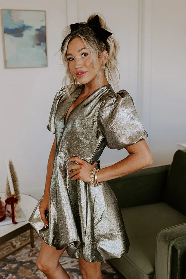 Midnight Sparkle Metallic Mini Dress sold by Impressions product image thumbnail 3