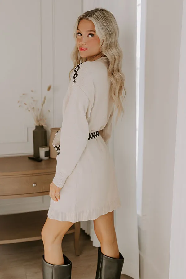 Tucson Brunch Embroidered Sweater Dress sold by Impressions product image thumbnail 4