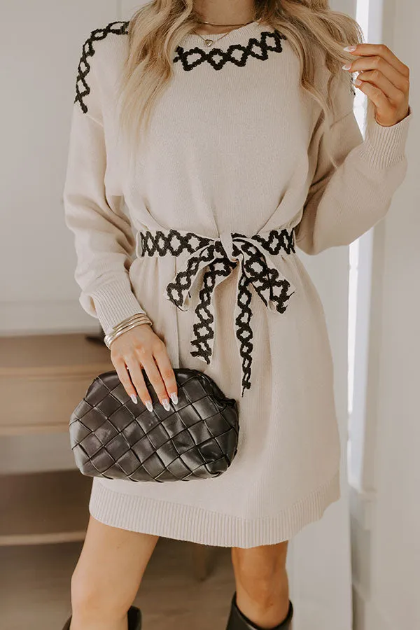 Tucson Brunch Embroidered Sweater Dress sold by Impressions product image thumbnail 3