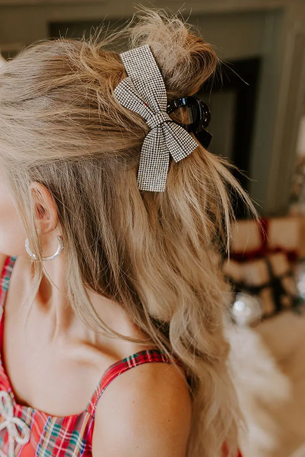 All The Sparkle Bow Hair Claw Clip in Black sold by Impressions product image thumbnail 2