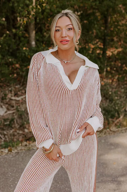 Uptown Chic Ribbed Sweater Top in Ivory sold by Impressions