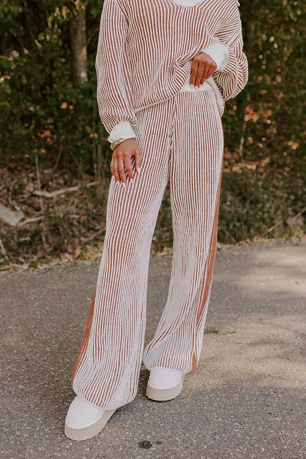 Uptown Chic High Waist Ribbed Pants in Ivory sold by Impressions product image thumbnail 2