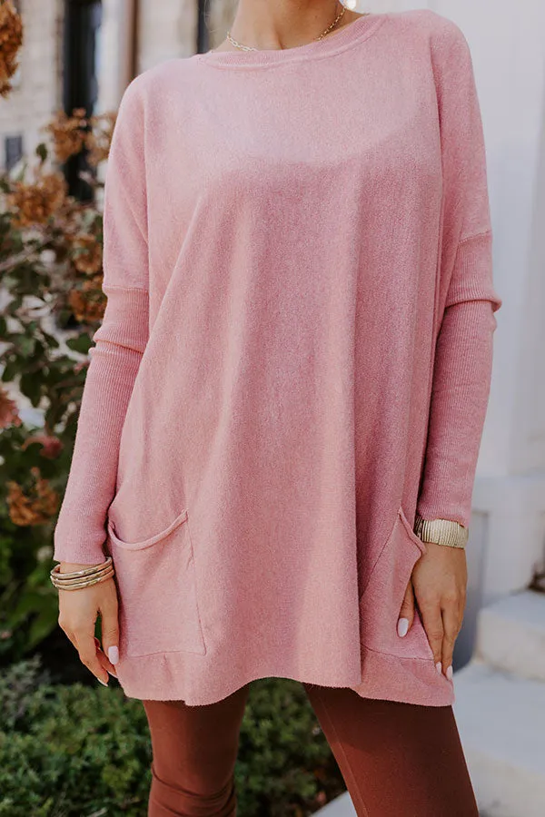 Always Cozy Sweater Top in Pink sold by Impressions product image thumbnail 3