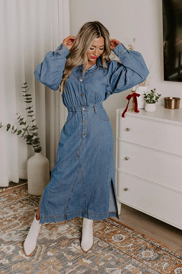 City Chic Denim Midi in Medium Wash sold by Impressions product image thumbnail 5