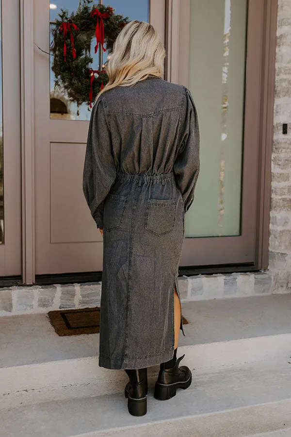 City Chic Denim Midi in Vintage Black sold by Impressions product image thumbnail 5