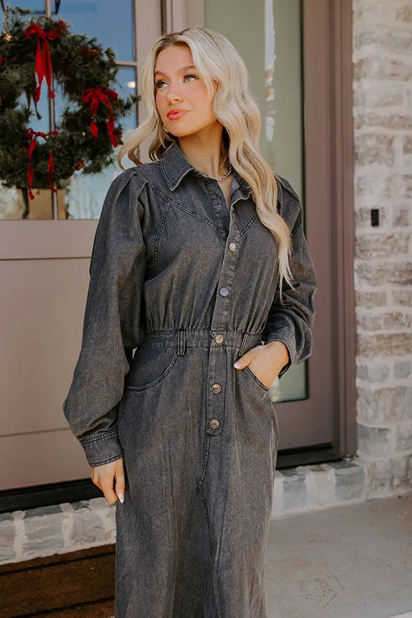 City Chic Denim Midi in Vintage Black sold by Impressions product image thumbnail 3