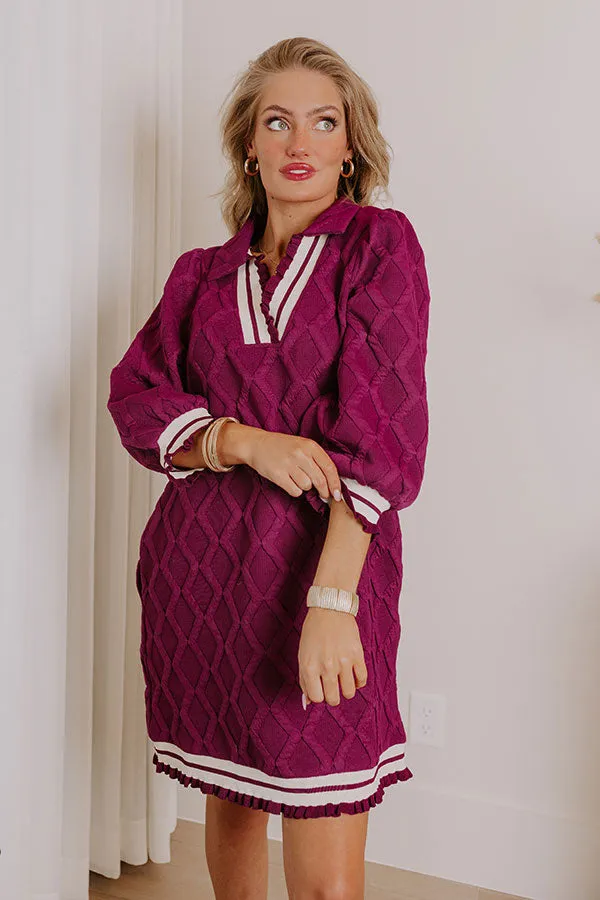 Charming Glance Knit Mini Dress in Orchid sold by Impressions product image thumbnail 5