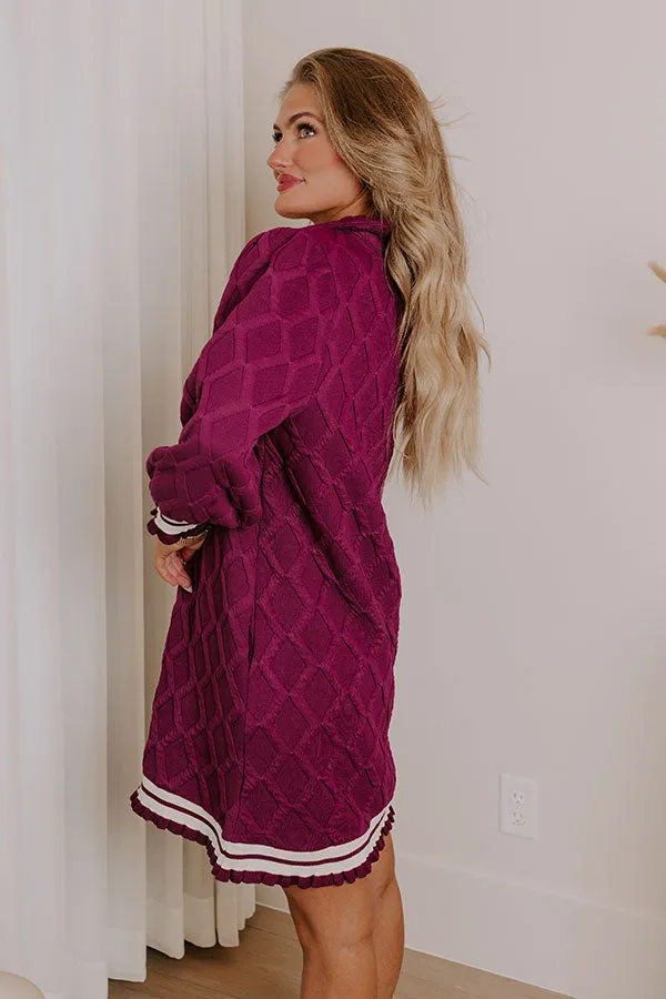 Charming Glance Knit Mini Dress in Orchid sold by Impressions product image thumbnail 3