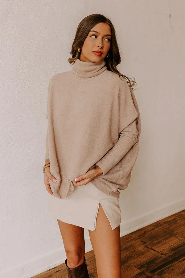 Fireside Cuddles Sweater in Warm Taupe sold by Impressions product image thumbnail 3