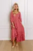 Sweetest Secret Jacquard Maxi Dress in Rustic Rose sold by Impressions