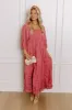 Sweetest Secret Jacquard Maxi Dress in Rustic Rose sold by Impressions