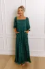 Sweetest Secret Jacquard Maxi Dress in Hunter Green sold by Impressions