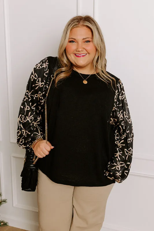 Pretty Little Bows Knit Top Curves sold by Impressions