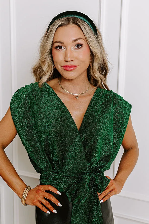 Velvet Dreams Headband in Hunter Green sold by Impressions product image thumbnail 3