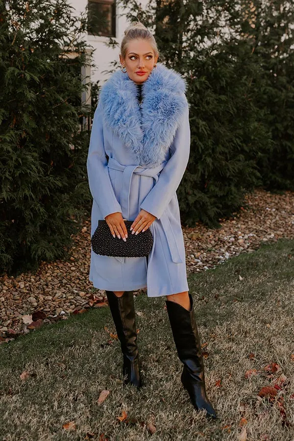 London Bound Coat in Sky Blue sold by Impressions