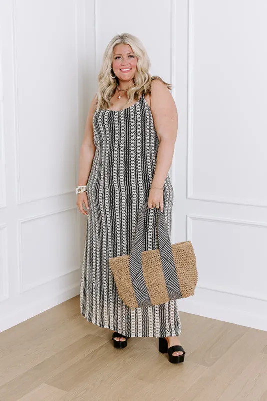 Acapulco Sunsets Knit Maxi Dress Curves sold by Impressions