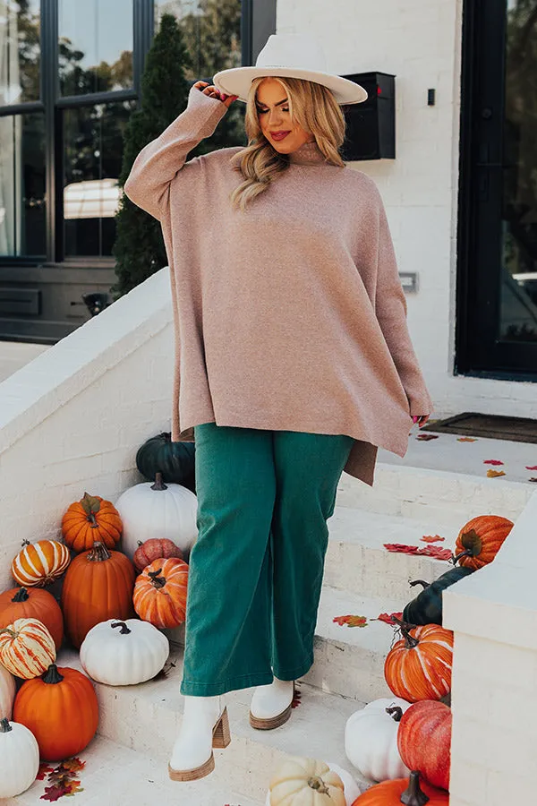 True Warmth Shift Sweater In Dusty Purple Curves sold by Impressions product image thumbnail 2